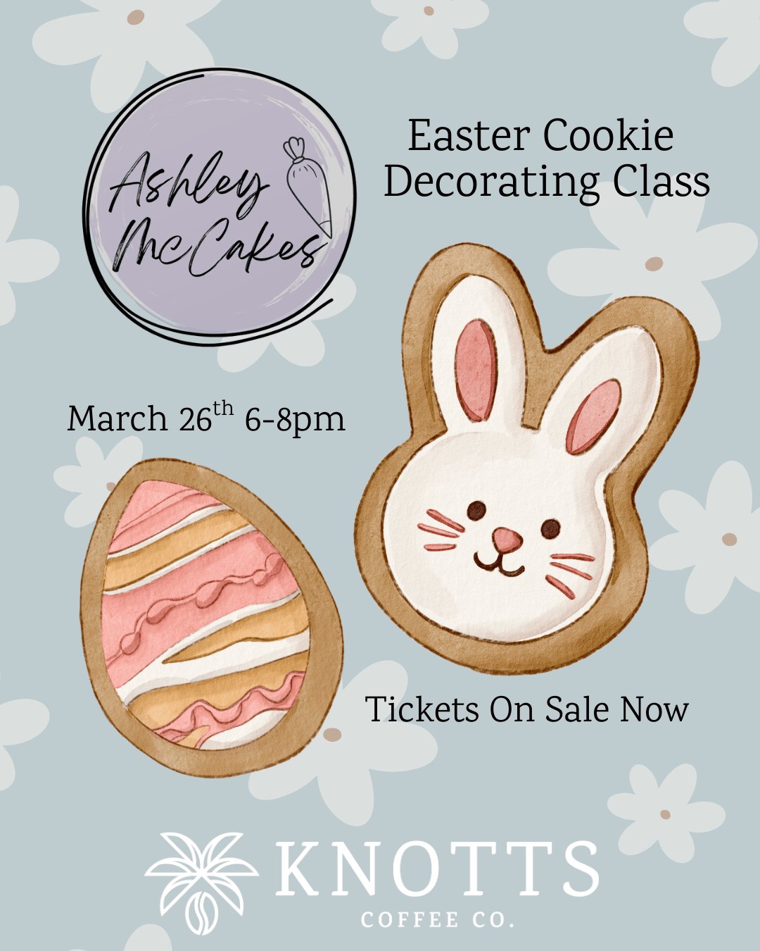 Easter Cookie Decoration Class at Knotts Coffee
