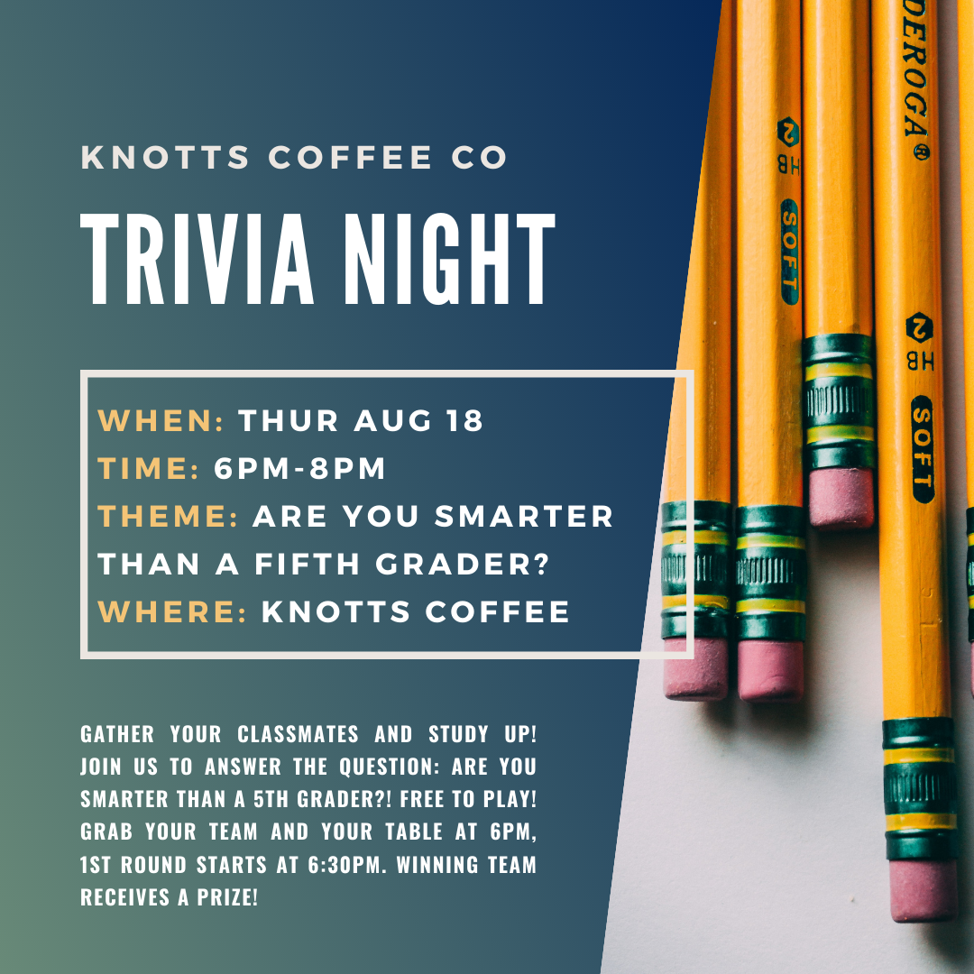 "Are You Smarter than a Fifth Grader" Trivia @ Knotts!