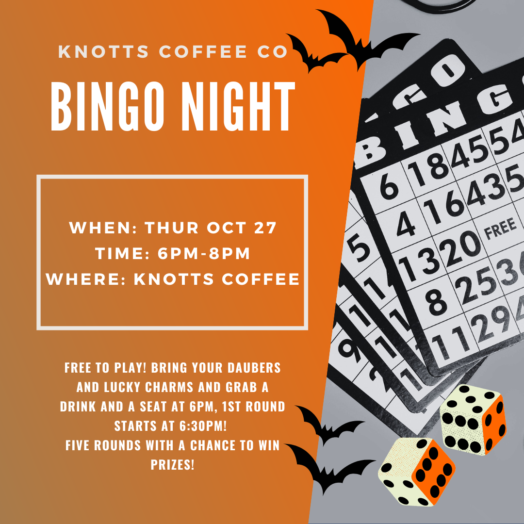 BINGO Night at Knotts! Events Bridgeport Suffolk