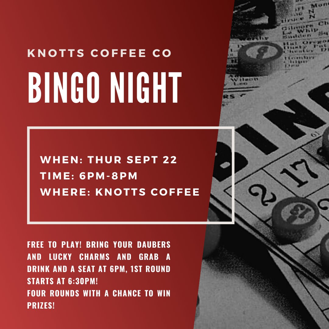 BINGO Night at Knotts!